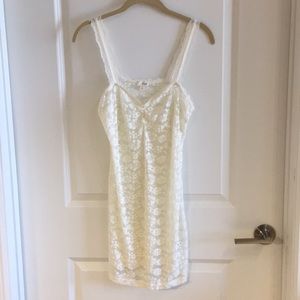 Frenchi Off White Lace Chemise Nightgown Lingerie XL